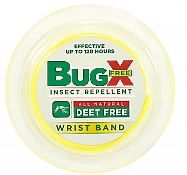 BugX DEET FREE Insect Repellent Wristband, 100/Box